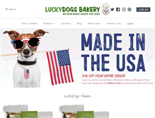 Tablet Screenshot of luckydogsbakery.com